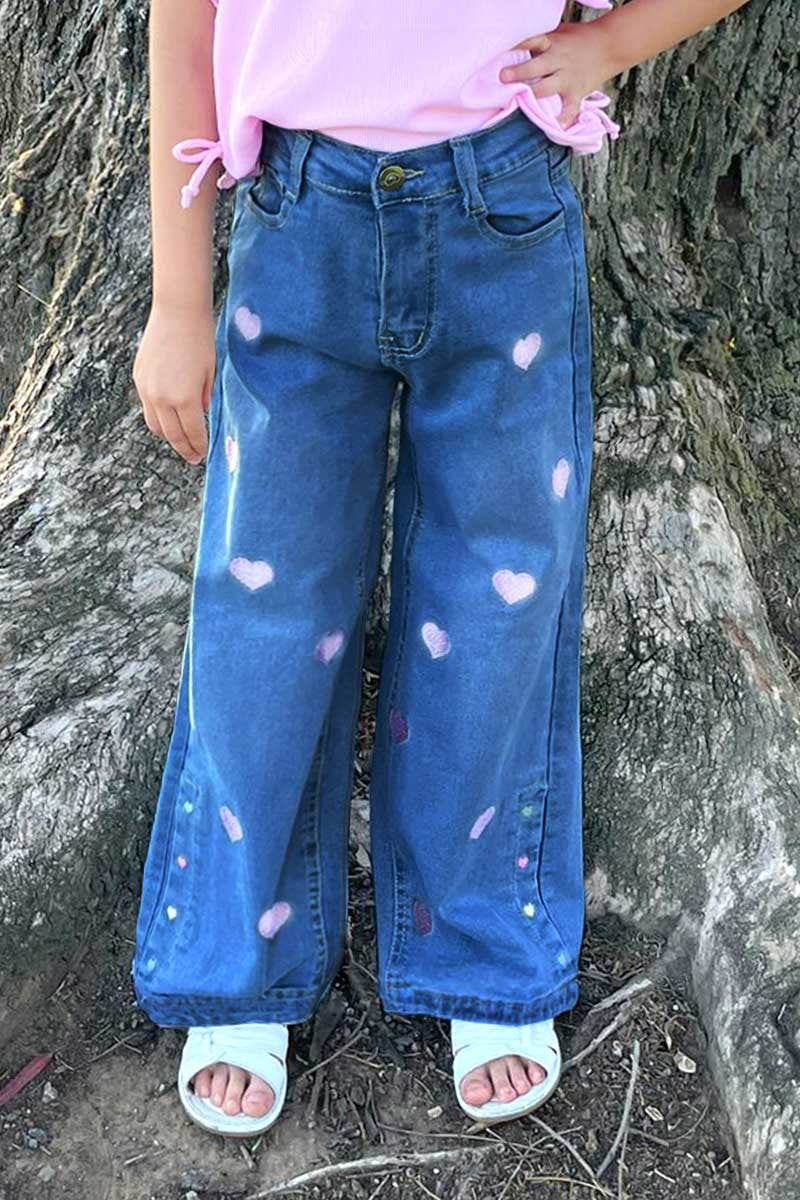 Girls and Toddler Relax Fit Heart Jeans