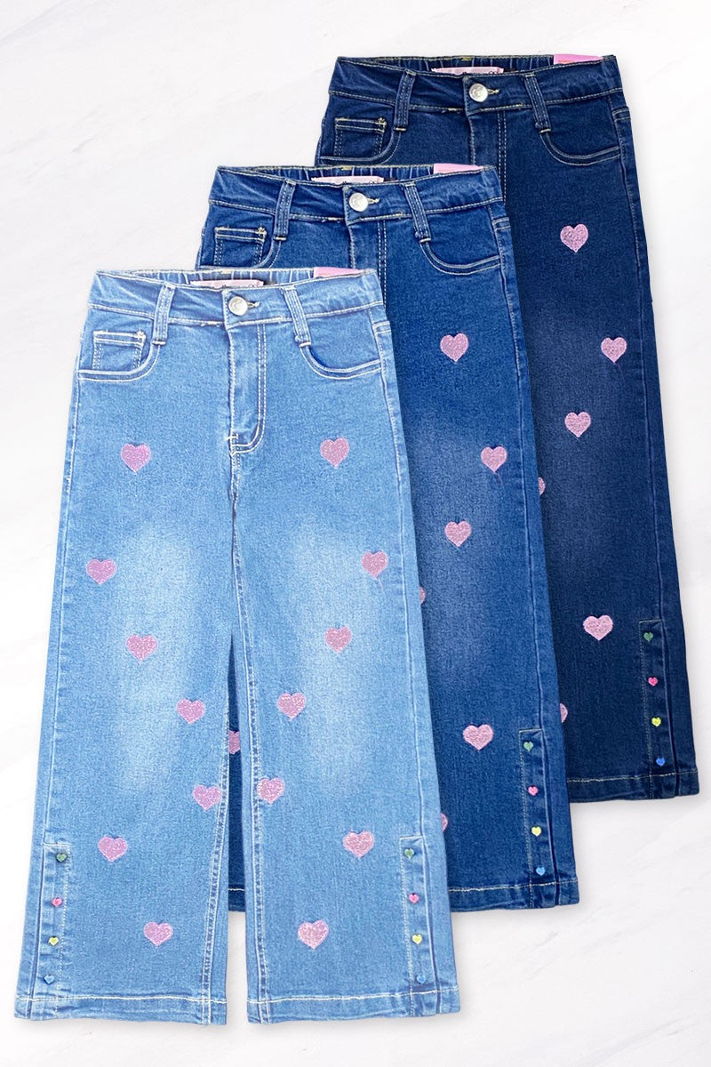 Girls and Toddler Relax Fit Heart Jeans