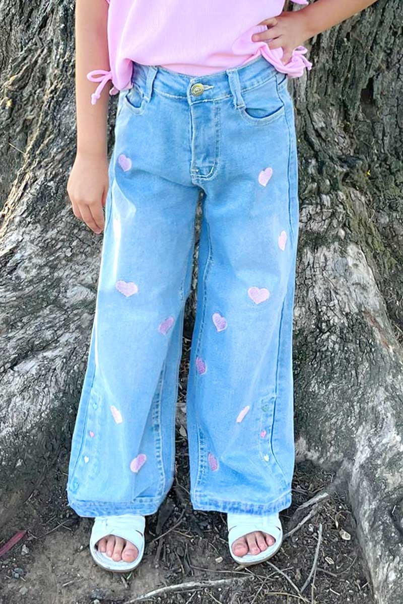 Girls and Toddler Relax Fit Heart Jeans