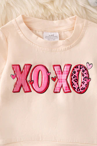 XOXO 2PC Top and Ruffle Leggings Set