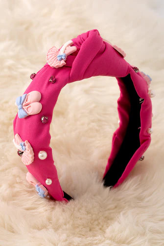 Dancer Ballet Shoes Beaded Headband in 2 Colors